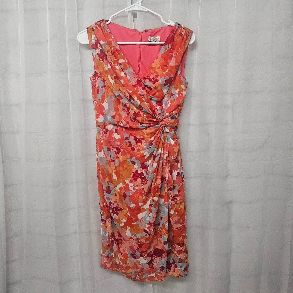 Andre Oliver Dress Coquette Sleeveless Pink Orange Retro 4 - Picture 10 of 13